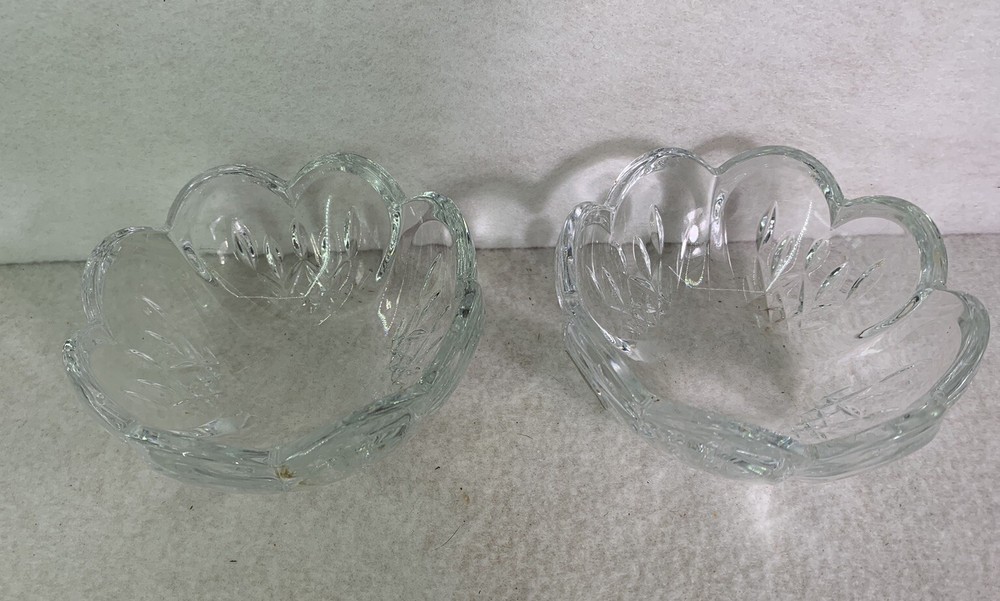 Vintage Waterford Crystal Bowl Set Candy Dish & Vase Lot of 2