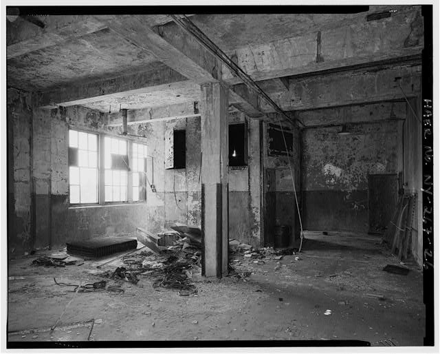 26. Fifth floor, southwest corner, looking south - Sheffield Farms Milk Plant,
