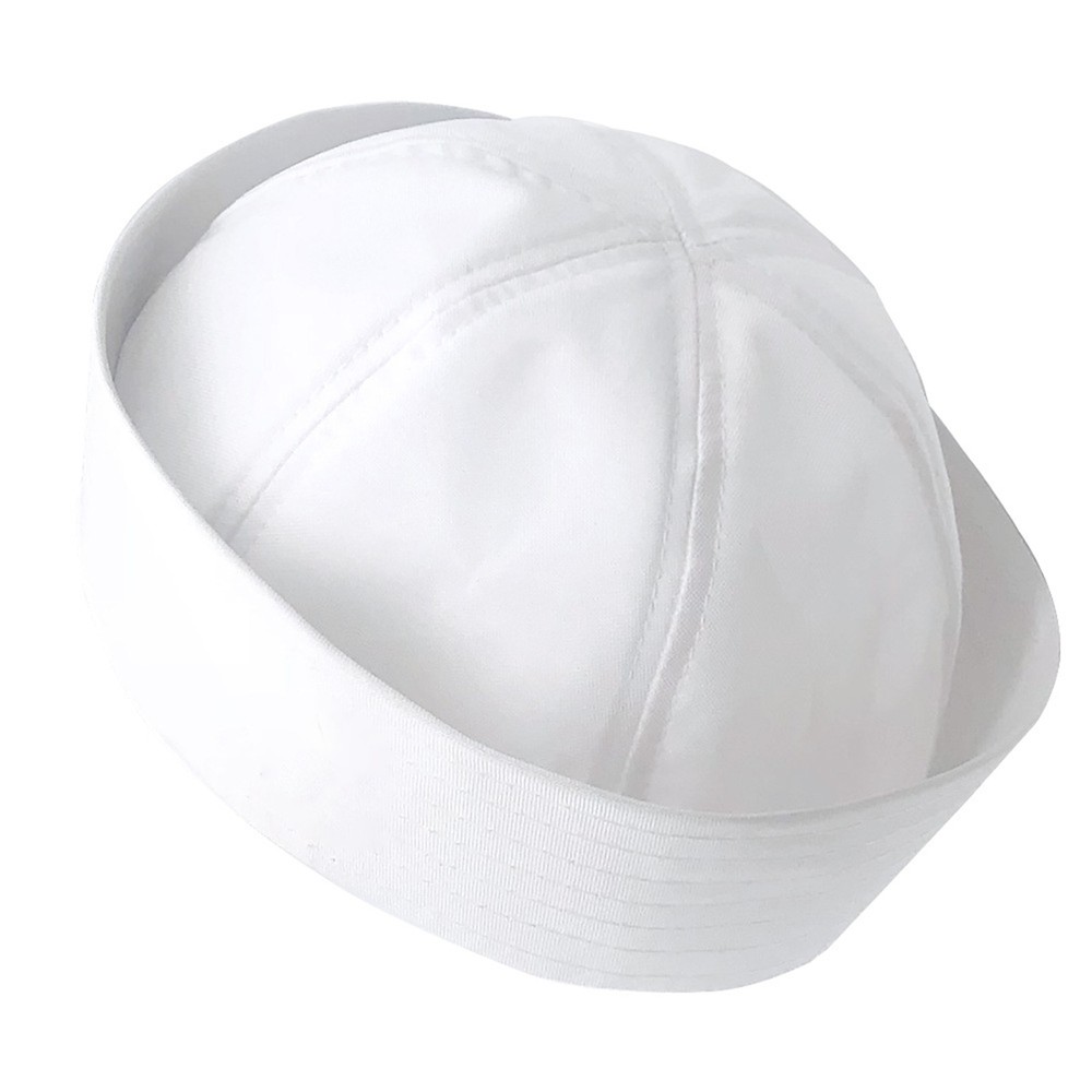 New White Navy Sailor Hat Popeye Gilligan Doughboy Child Adult Costume Accessory