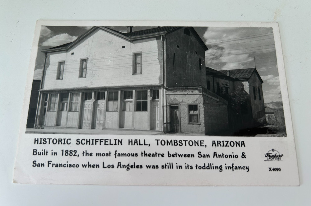 Historic Schiffelin Hall Tombstone Arizona Postcard