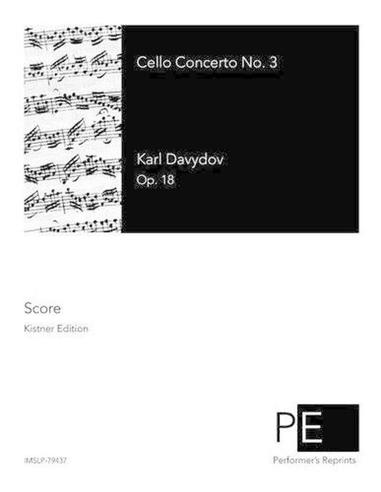 Cello Concerto No. 3 by Karl Davydov (English) Paperback Book