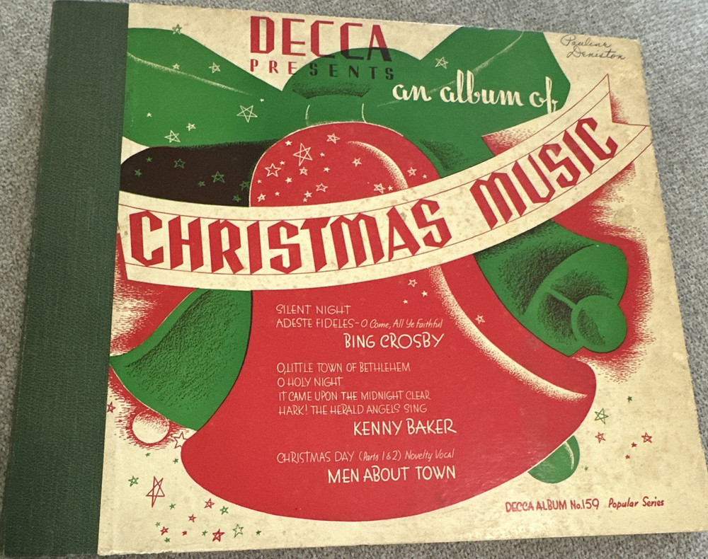 Decca Christmas Music Record - Bing Crosby - Catalog No. 159