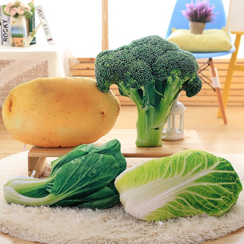 Vegetable Plush Bread Pillow Simulation Food Doll Pillow Cushion Home Decoration