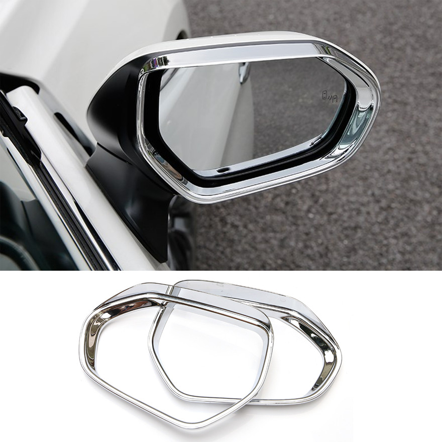 2PCS ABS Chrome Rearview Mirror Rain Cover Trim for 2019-2020 Toyota Corolla