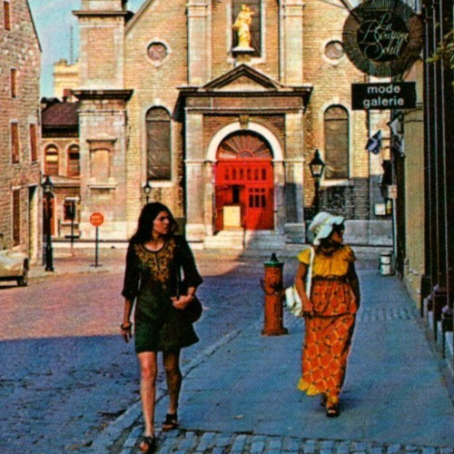Vintage Postcard Notre Dame Bon Secours Church Montreal Quebec Canada