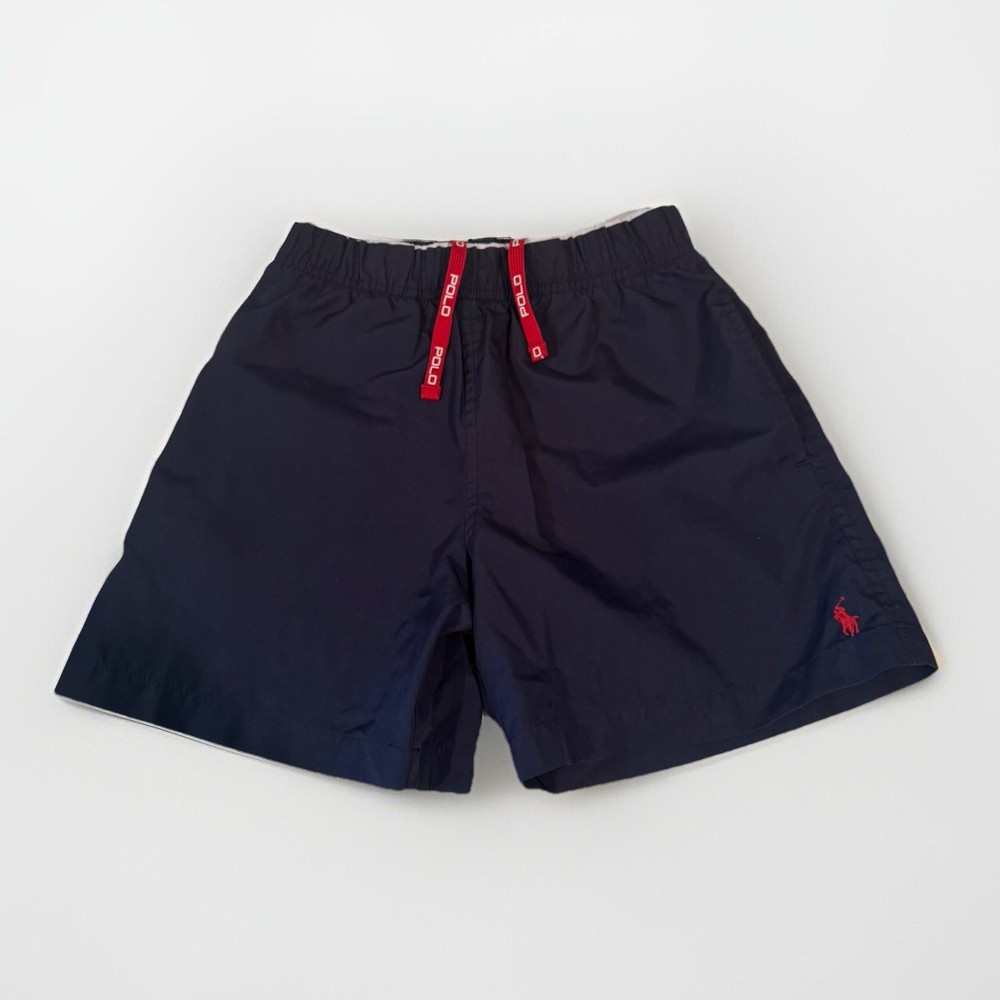 Boys Polo Ralph Lauren Navy Swim Trunks shorts sz 8