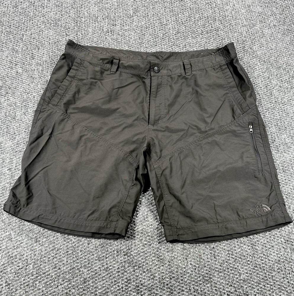 North Face Shorts Mens 40 Black Nylon Zipper Pocket Outdoor Hiking Cargo