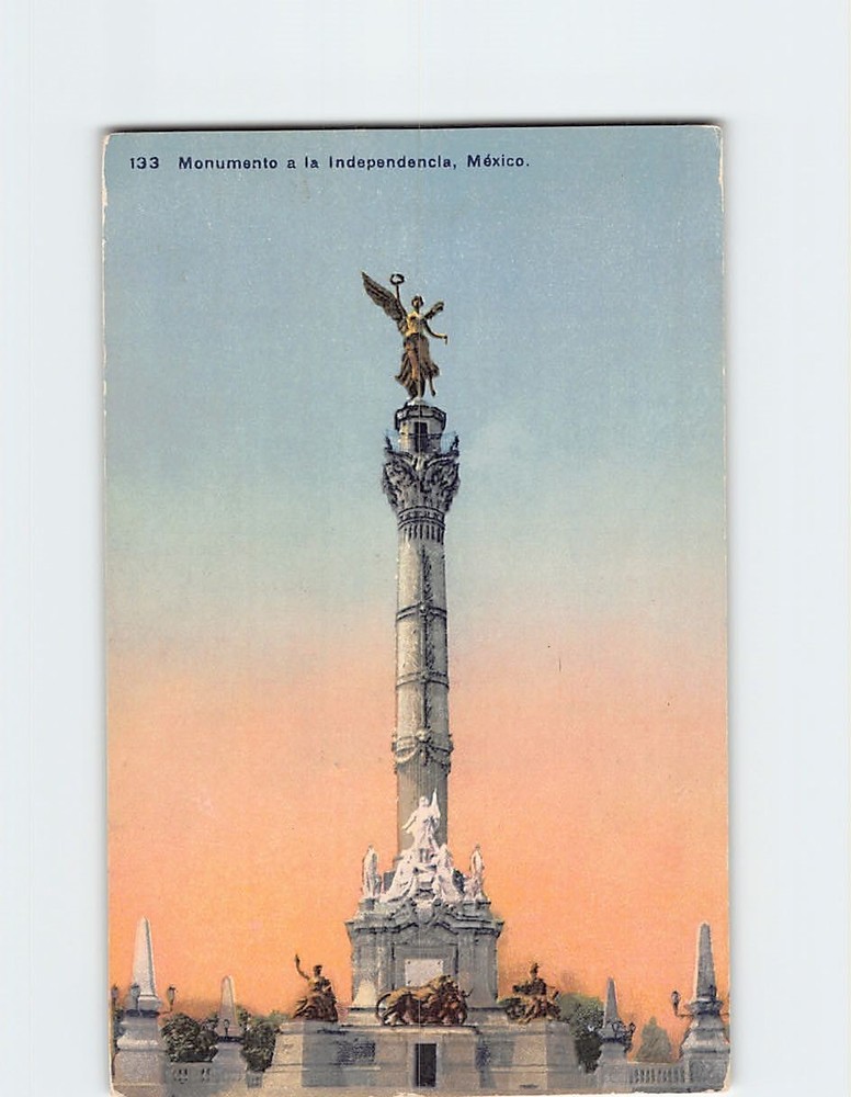 Postcard Monumento a la Independencia Mexico City Mexico