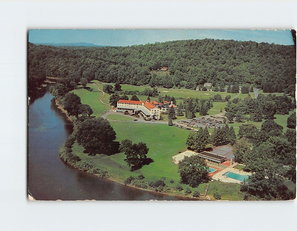 Postcard Aerial View of Shawnee Inn Shawnee on Delaware Pennsylvania USA