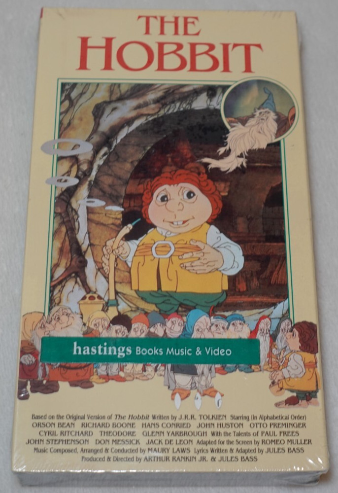 The Hobbit Tolkien 1991 Warner Home Video Animated Adventure VHS Sealed