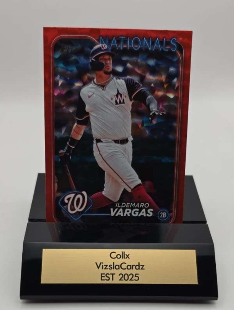 2024 Topps Update Series Red Crackle Foilboard Ildemaro Vargas US303 #/199
