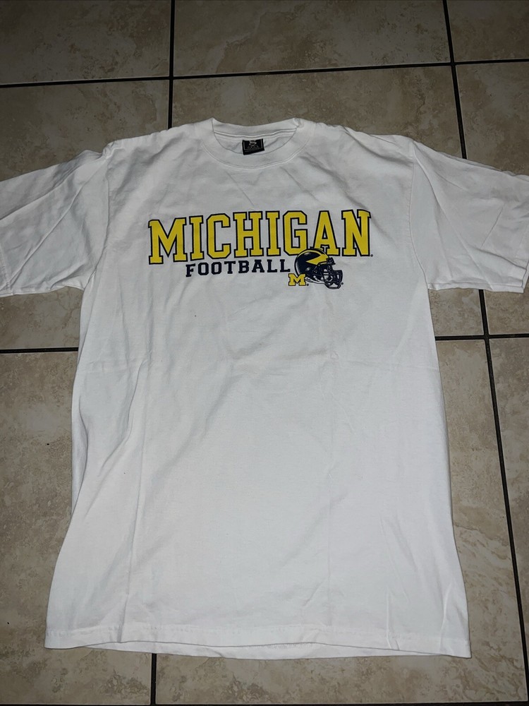 Vintage Y2K University Of Michigan Shirt Size Large Wolverines