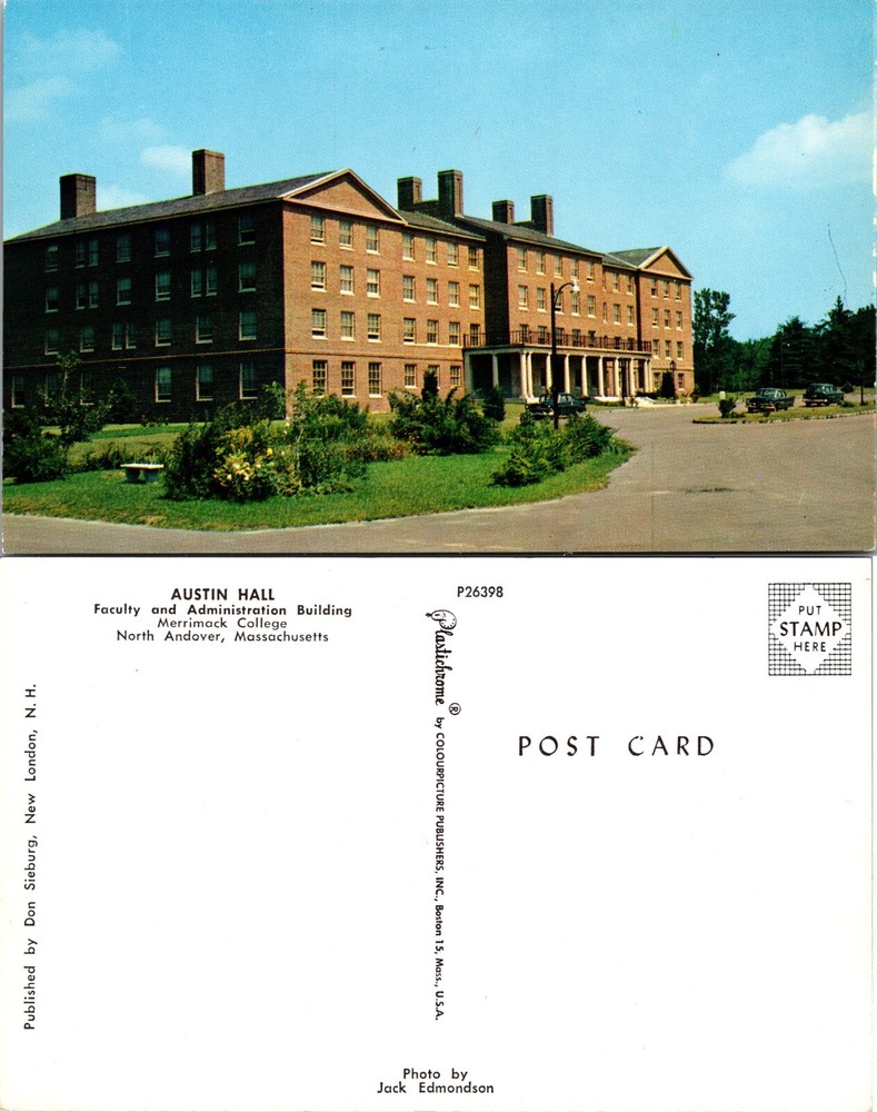 Austin Hall Merrimack College North Andover Massachusetts MA Postcard