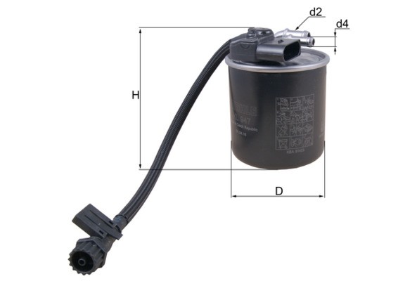 KL 947 Knecht fuel filter for Mercedes-Benz