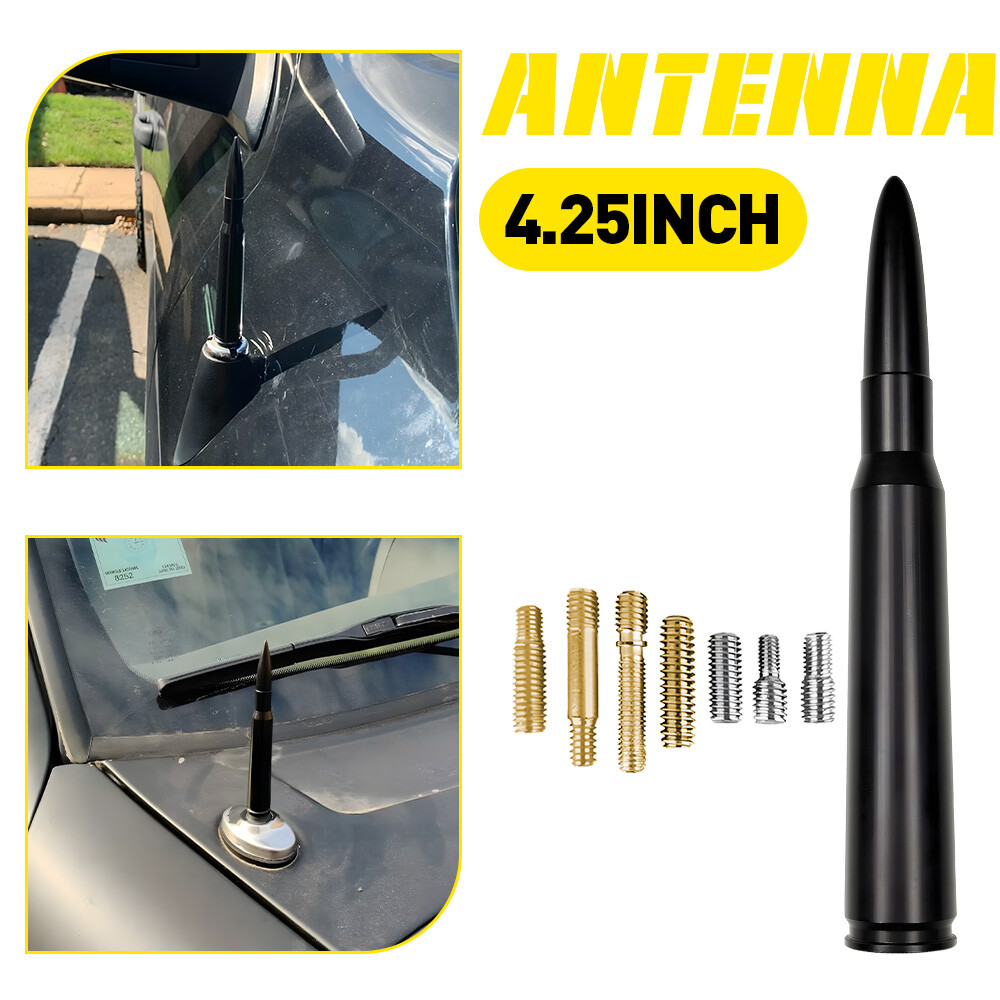 4.25 inch Black Antenna Mast Power AM/FM for CHEVY SILVERADO 2006-2024 Brand New