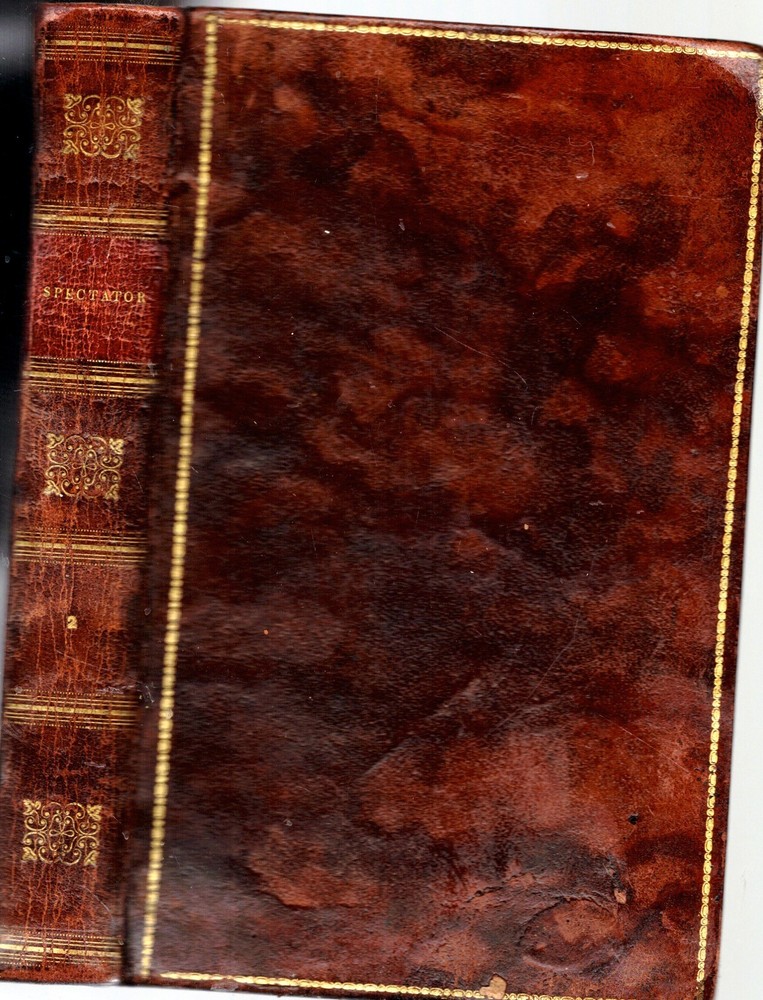 Rare 1826 Fine Full Leather Spectator Uk Etiquette Gender Social Issues 18Th C.