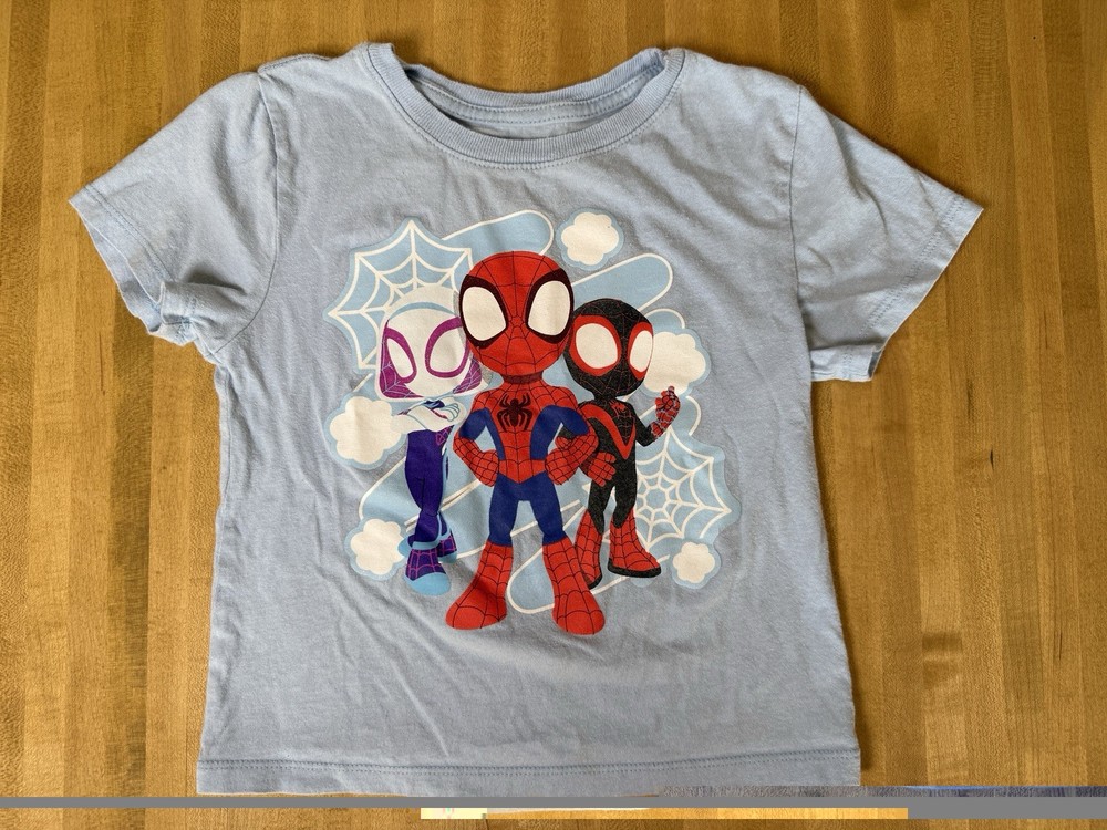 Marvel Spidey amazing friends light Blue Graphic T-Shirt Toddler 4T