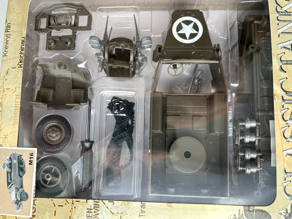 New Ray Classic Tank M16  1/32 Plastic Assembly American USA Memorabilia 🇺🇸