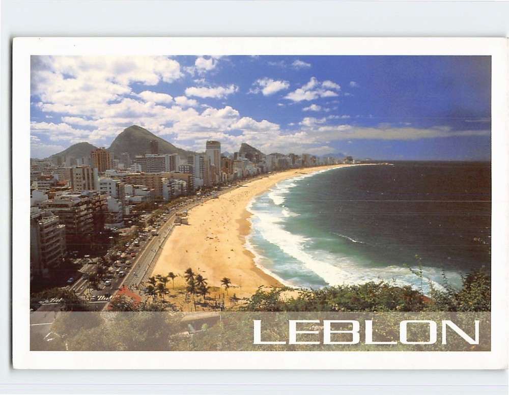 Postcard Leblon Beach Rio de Janeiro Brazil