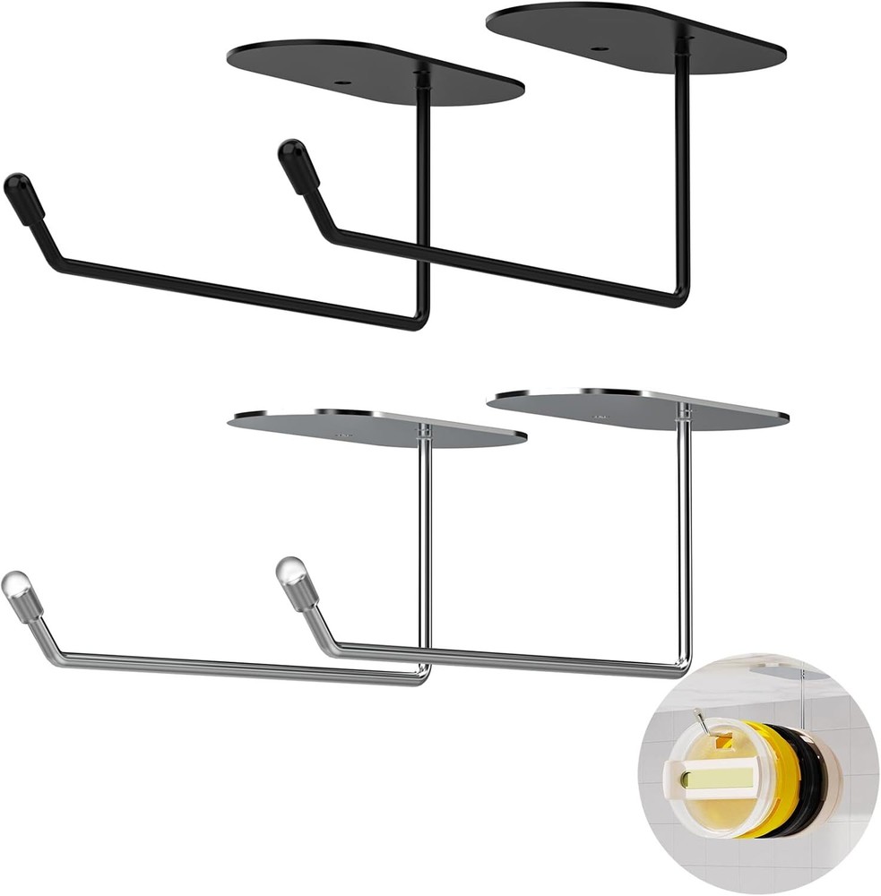 4-Pack Tumbler Lid Organizer, Space Saving Cup 01.4Pack(2 Silver +2 Black)