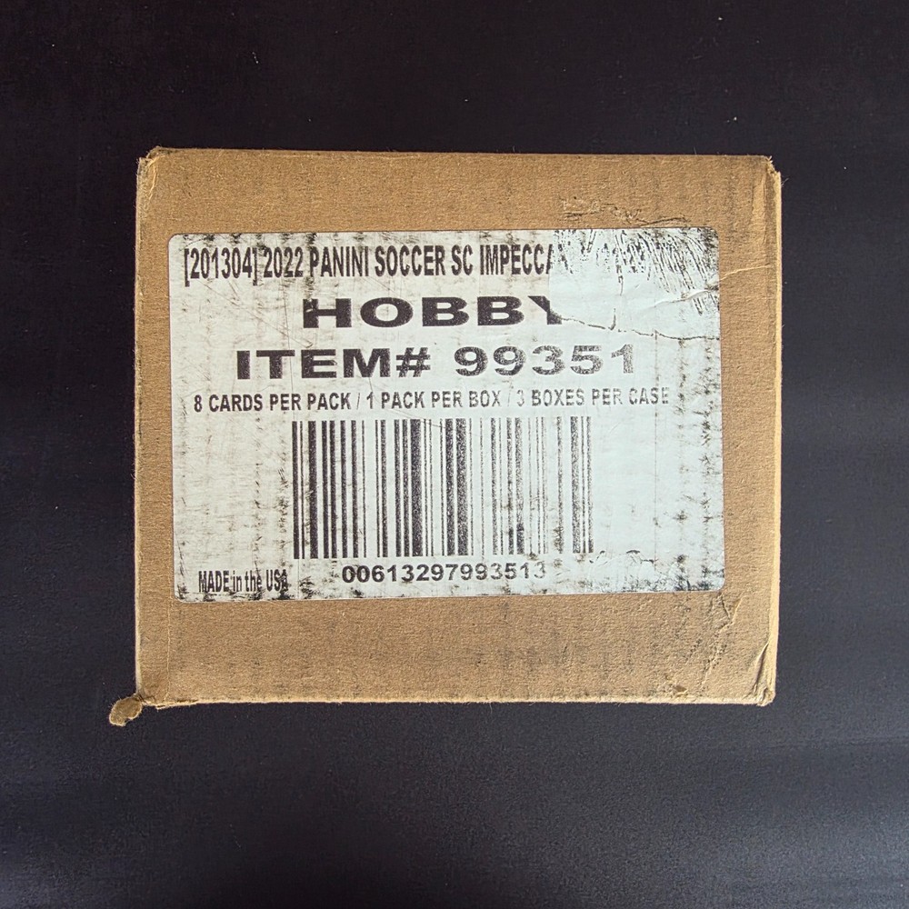 2021-22 Panini Impeccable Premier League Soccer Hobby 3-Box Case