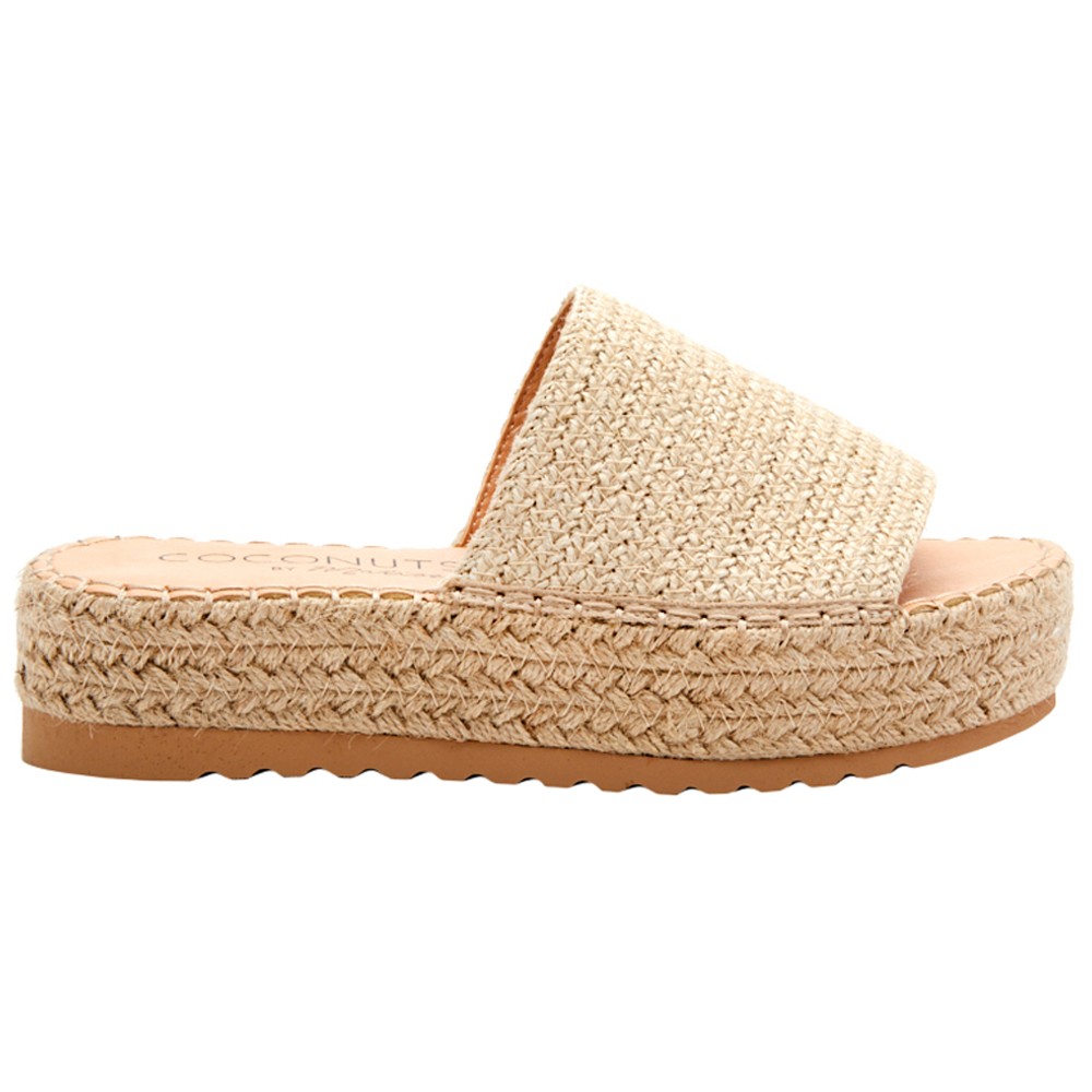 BEACH by Matisse Del Mar Espadrille Platform  Womens Beige Casual Sandals DELMAR