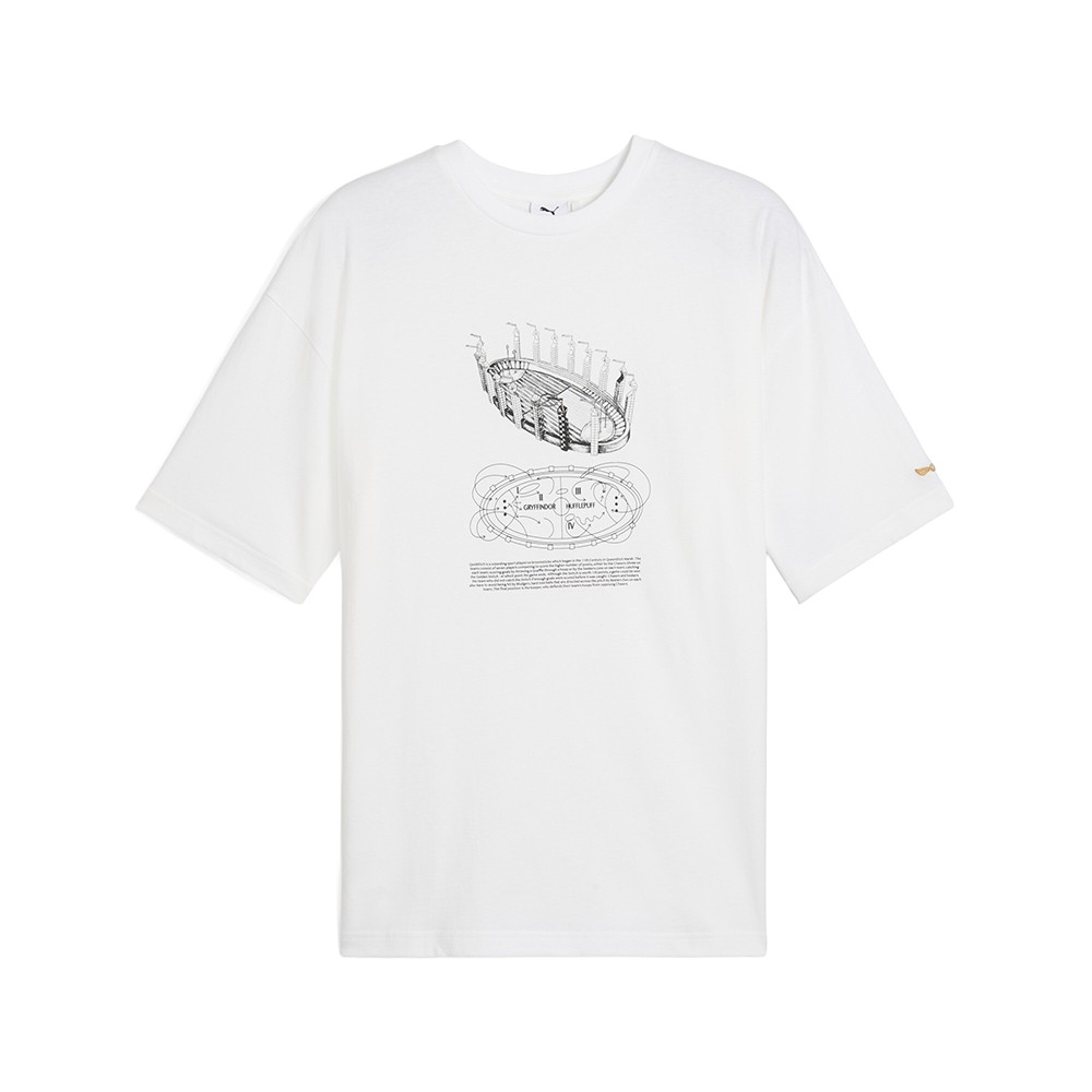 PUMA  X Harry Potter Oversized Graphic Crew Neck Short Sleeve T-Shirt Mens Size