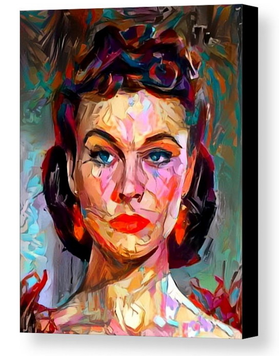 Framed Gone With The Wind Scarlett O'Hara Abstract Art Print Limited Edition-image