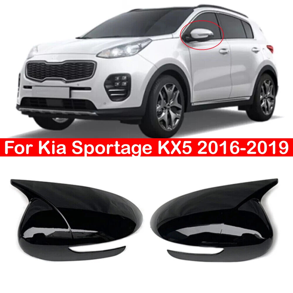 For Kia Sportage KX5 2016-2019 Rearview Side Mirror Cover Wing Cap Trim Add on