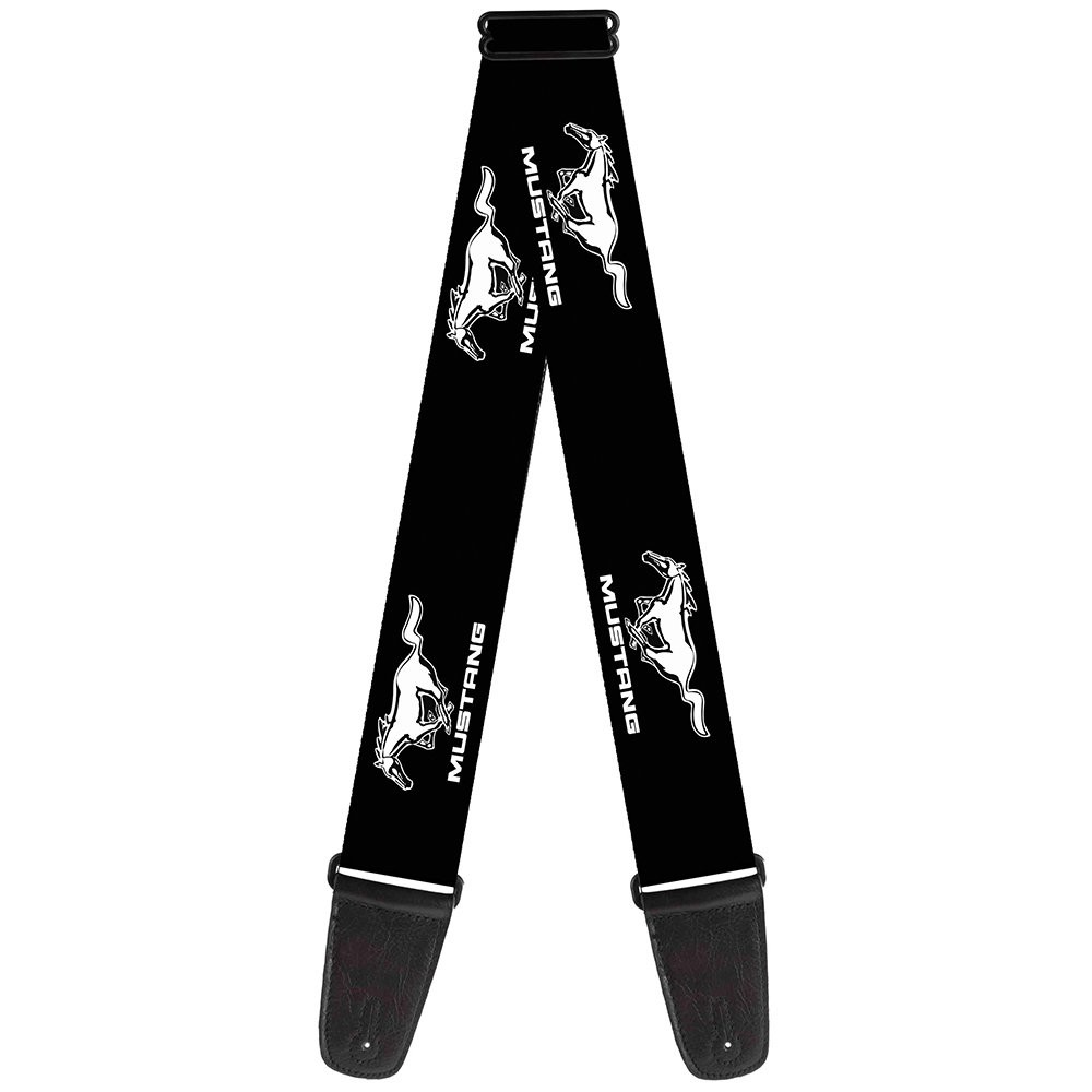 Guitar Strap - Ford Mustang Black/White Logo Repeat ACC NEWAnother great item from Rarewaves USA | Free delivery!