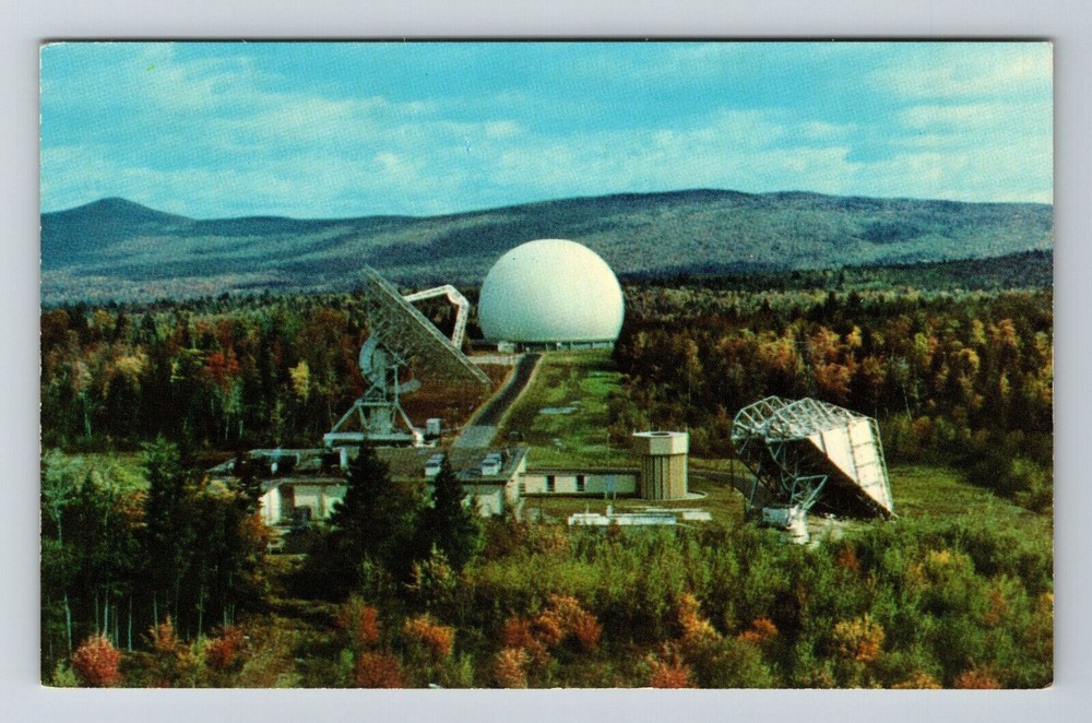Andover ME-Maine The Andover Earth Station Aerial Scenic View Vintage Postcard