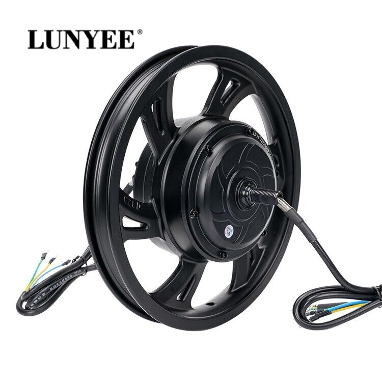 LUNYEE High Speed 14 inch Electric Bicycle Motor 140km/h Scooter Hub Motor Wheel