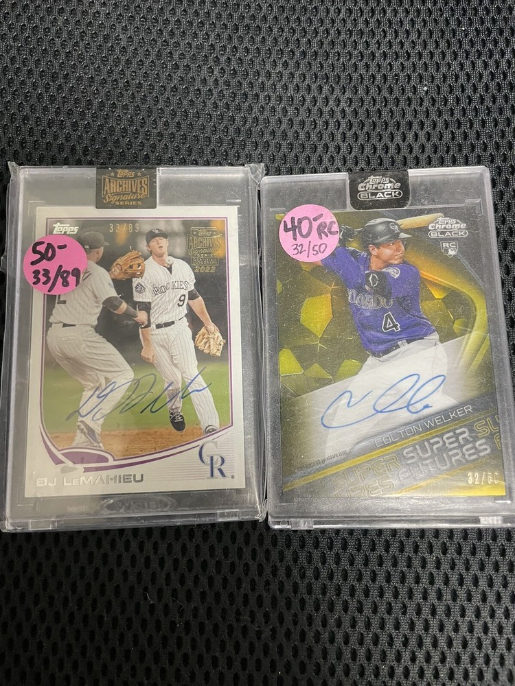 Colorado Rockies 1000+ Card Lot Rookies Autos Relics #'d Walker Blackmon Bryant