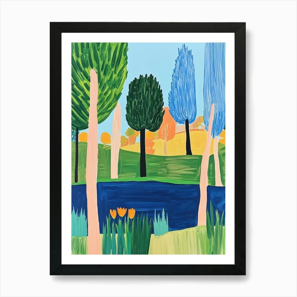 10 Trees Art Print Framed Wall Decor Canvas Poster Picture