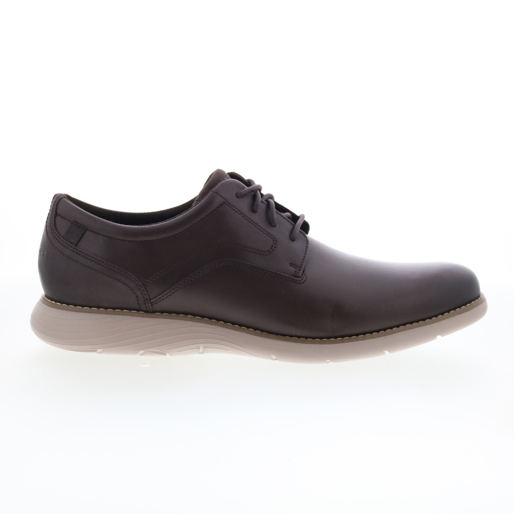 Rockport Garett Plain Toe Mens Brown Oxfords & Lace Ups Plain Toe Shoes