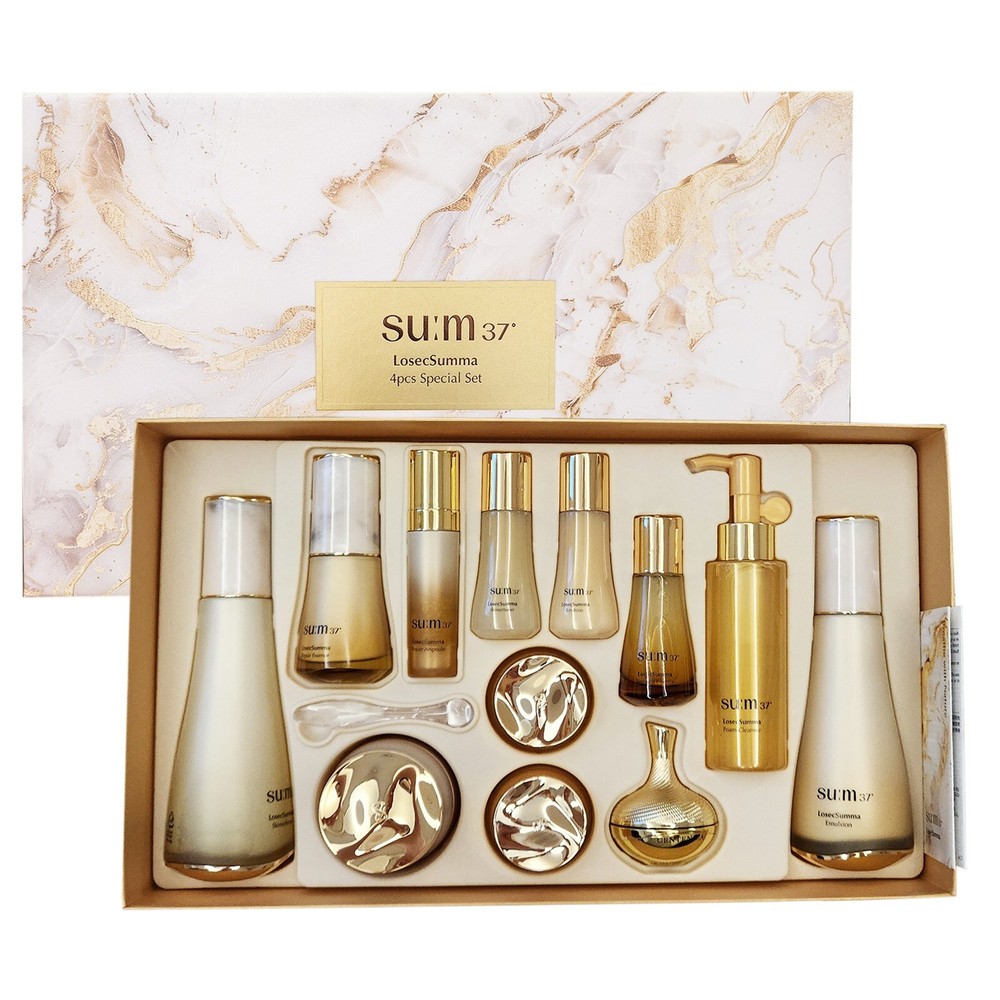 SU:M37 SUM37 LosecSumma Skin care 4Pcs Special Set Anti-Aging K-Beauty