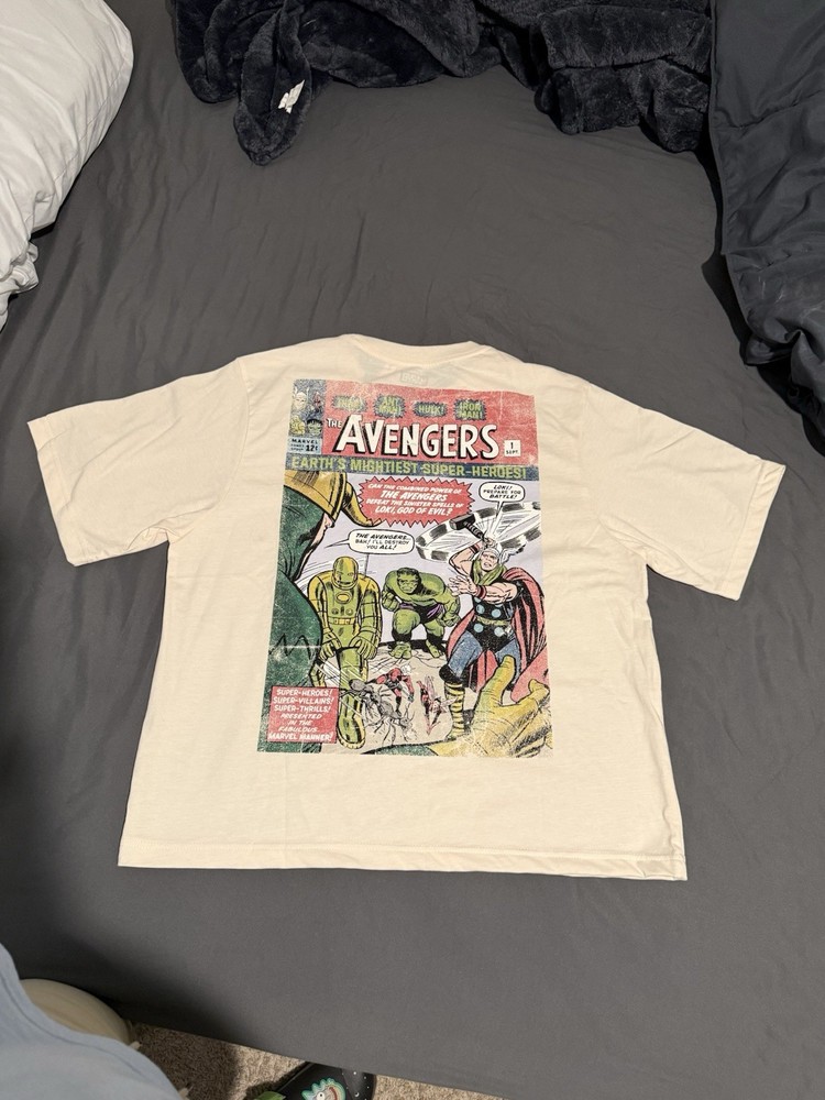 Vintage Marvel The Avengers Comic T Shirt, Thor, Loki, Hulk And Ant-man Size M