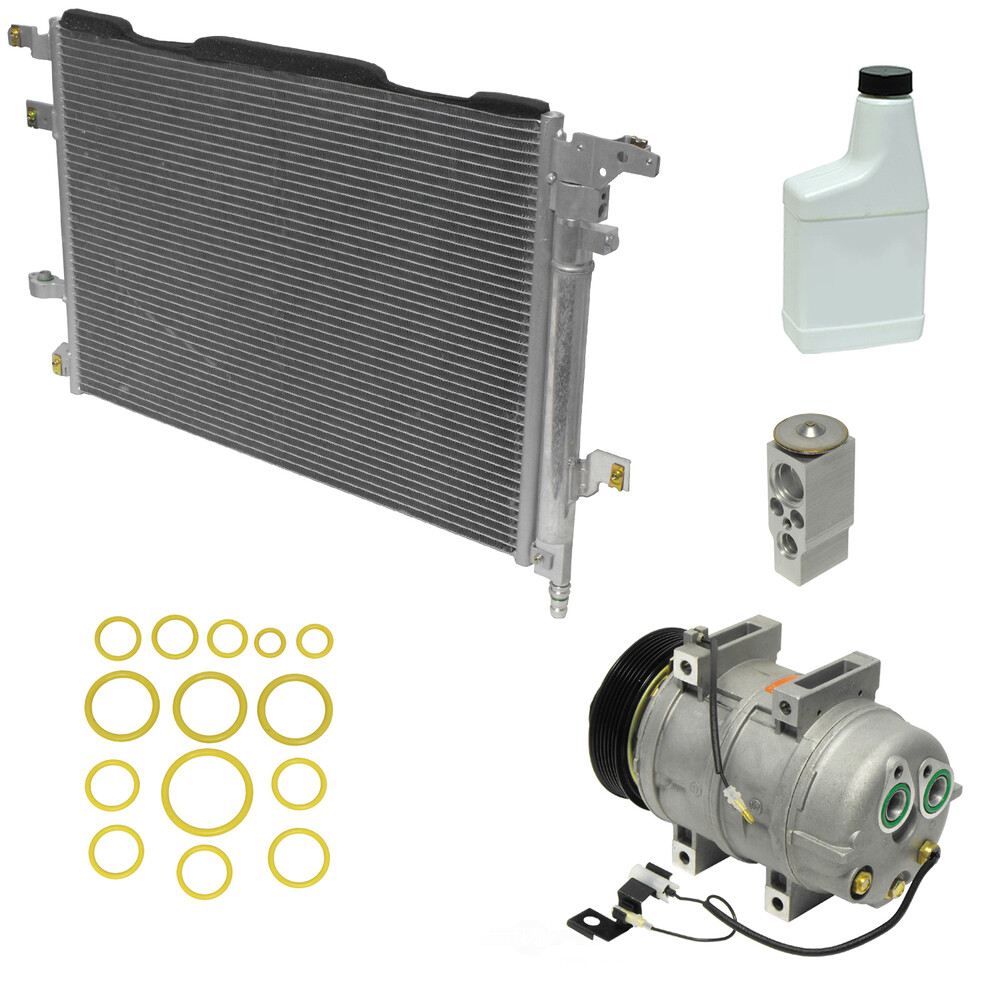 Volvo S60 05-09 A/C Compressor Kit with Condenser UAC Replacement