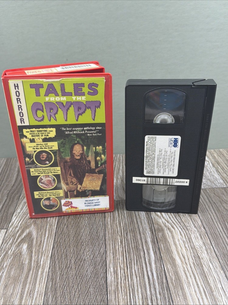 Tales From the Crypt VHS HBO Video 1989 Horror TV Show 3 Episodes Dig That Cat