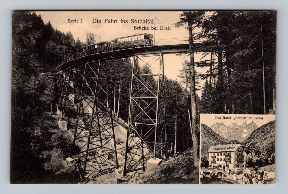 Austria- Kreit Elevated Railway Bridge Old Postal PC Card View Vintage Postcard