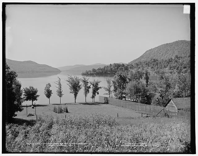 Photo:Lake and Rogers' Rock from the north, Lake George, N.Y., The