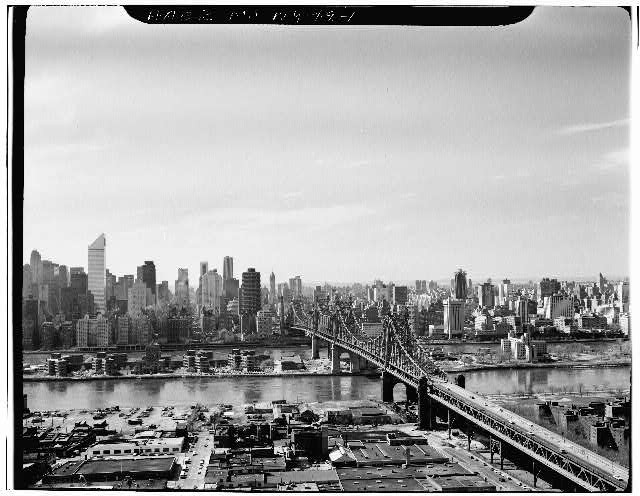 Queensboro Bridge,East river & Blackwell's Island,New York,New York County,NY