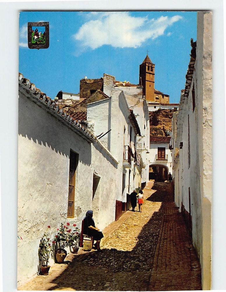 Postcard Typical Street Velez-Malaga Costa del Sol Spain