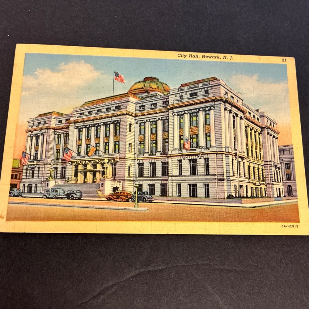 Postcard Newark New Jersey City Hall
