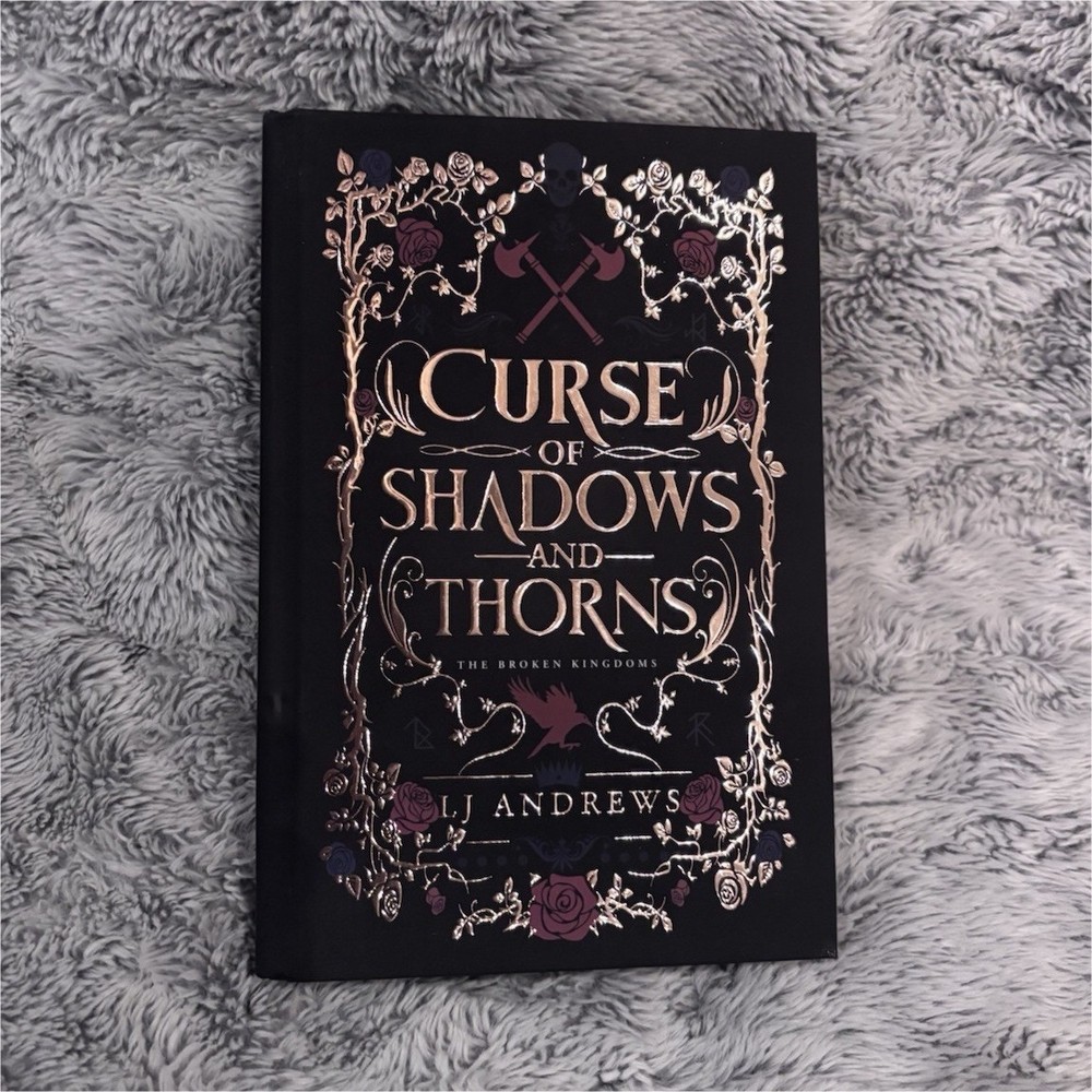 Curse of Shadows and Thorns hardcover by LJ Andrews Rose Golf Special Edition