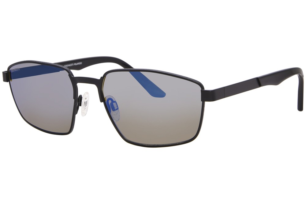 Serengeti Kean SS597002 Sunglasses Men's Matte Black/Polarized Blue 59mm