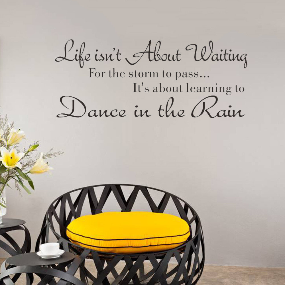 Wall Decals Living Room Vinyl Lettering Waterproof Stickers