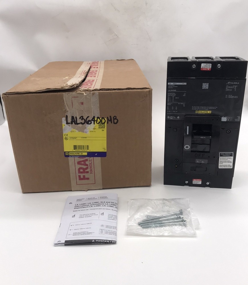 HOUSTON STOCK NEW SQUARE D LAL36400MB TYPE LAL 400 AMP 600V FREE SHIPPING