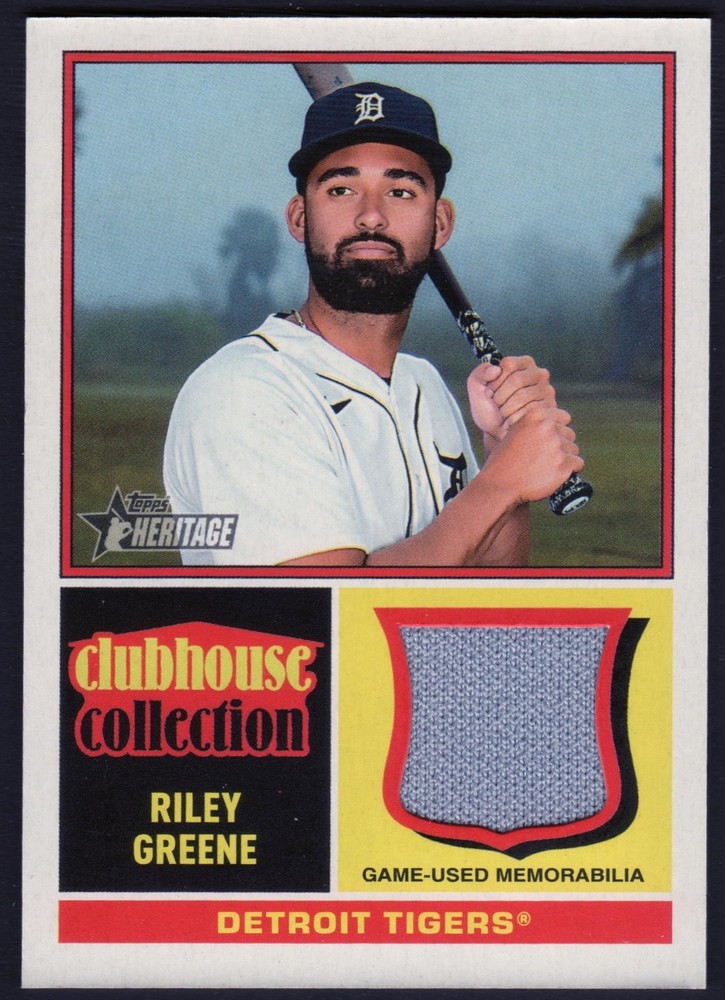2025 Topps Heritage RILEY GREENE Clubhouse Collection Tigers #CCR-RG