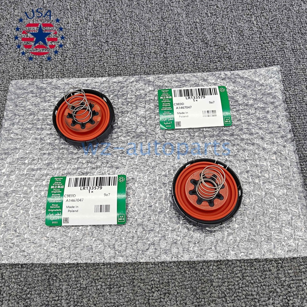 2PCS RKX PCV Valve Diaphragm for Land Rover & Jaguar 5.0L, 3.0L SCV6 !NEW